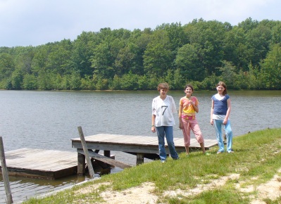 By the lake at MontMilner Rainbow Camp